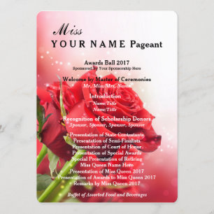 Miss America Red Rose Pageant Awards Ball Program Programme