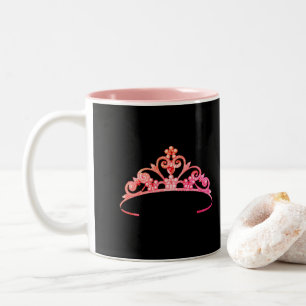 Miss America Rodeo Coral Pink Pageant Crown Mug