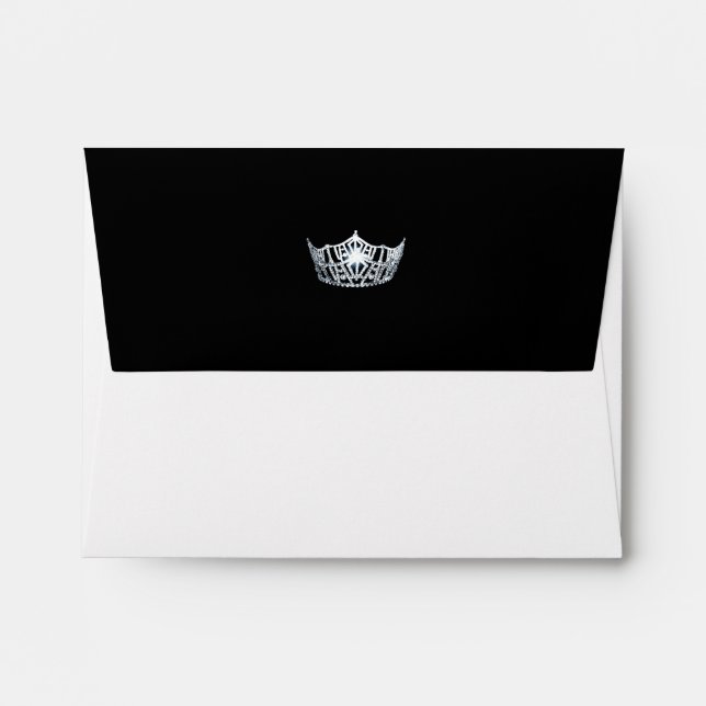 Miss America Silver Crown A2 Note Card Envelope (Back (Top Flap))