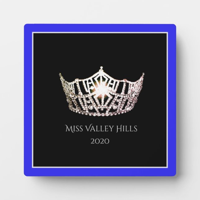 Miss America Silver Crown Awards Plaque (Front)