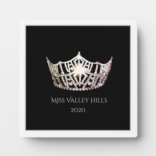 Miss America Silver Crown Awards Plaque (Front)