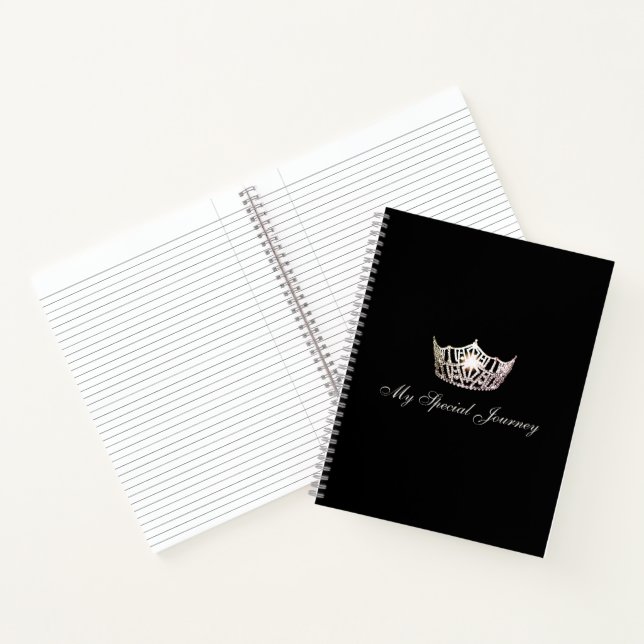 Miss America Silver Crown Custom Journal Notebook (Inside)