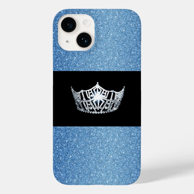 Miss America Silver Crown iPhone 14 Case (Back)