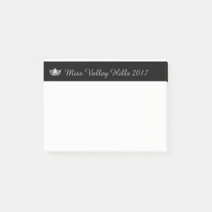 Miss America Silver Crown & Name Post-it-Notes Post-it Notes