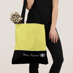 Miss America Silver Crown Tote Bag-Large