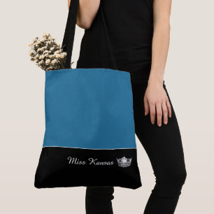 Miss America Silver Crown Tote Bag-Large Bag