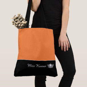 Miss America Silver Crown Tote Bag-Large Bag