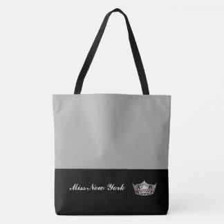 Miss America Silver Crown Tote Bag-Large Silver Bag