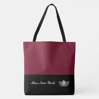 Miss America Silver Crown Tote Bag-Large Wine Bag