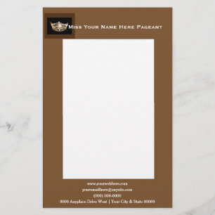Miss America style Bold Boxes Letterhead