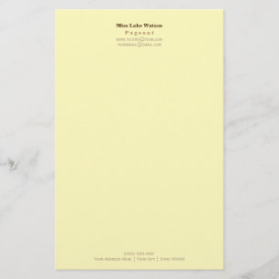 Miss America style Classic Stationery