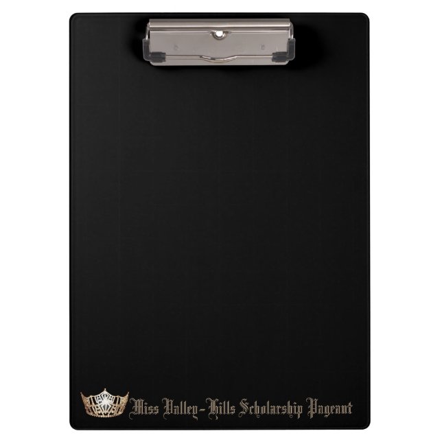 Miss America style Crown Clipboard (Front)