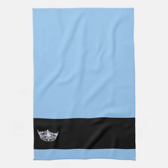 Miss America style Crown  Kitchen Towel (Vertical)