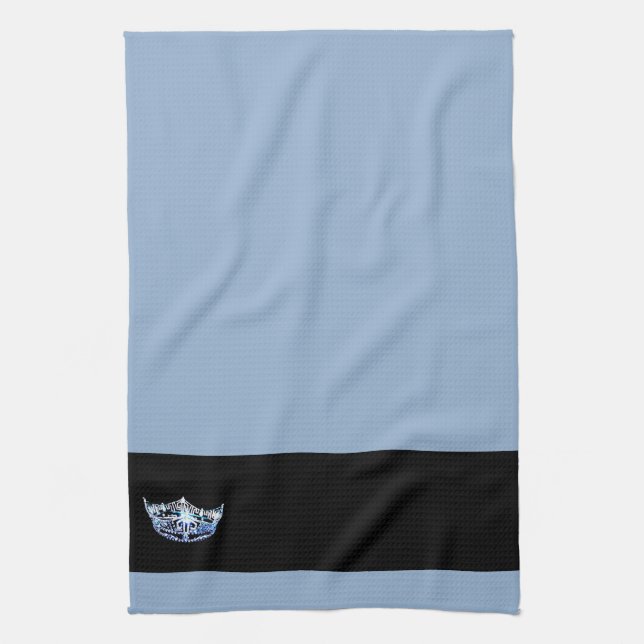Miss America style Crown Kitchen Towel (Vertical)