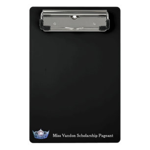 Miss America Style Crown Mini Clipboard