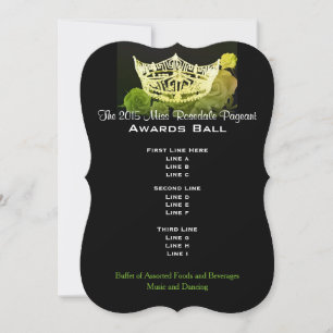 Miss America style Crown & Roses Awards Ball