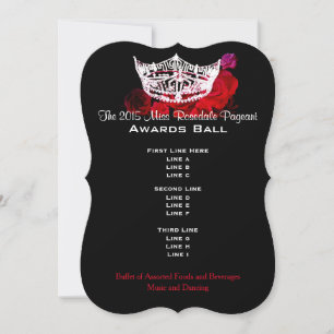 Miss America style Crown & Roses Awards Ball