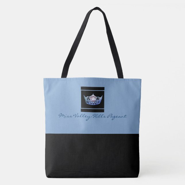Miss America style Custom Colour Crown Tote Bag (Front)