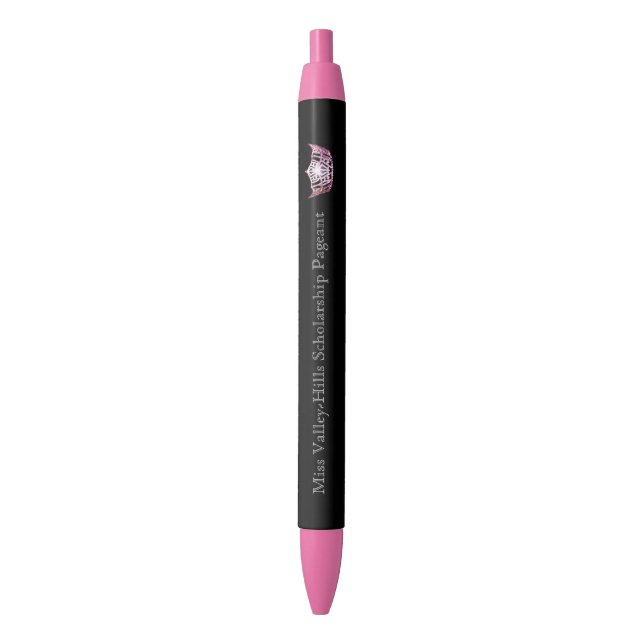 Miss America style Custom Crown Ink Pen (Front Vertical)