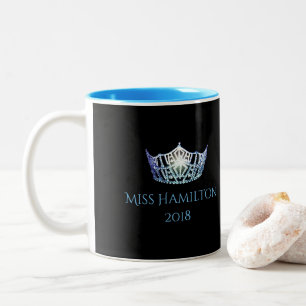 Miss America style Custom Name Bby Blue Crown Mug