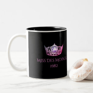 Miss America style Custom Name Pink Crown Mug