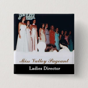 Miss America Style Custom Pageant Buttons