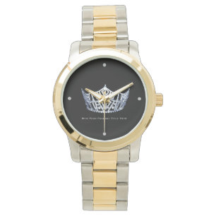 Miss America style Custom Title Two-Tone Watch