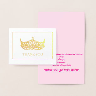 Miss America Style Foil Crown-with Photo Greeting Card