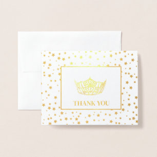 Miss America Style Pageant Crown Foil Card