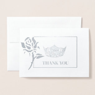 Miss America Style Pageant Crown Foil Card