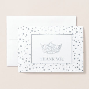 Miss America Style Pageant Crown Foil Card