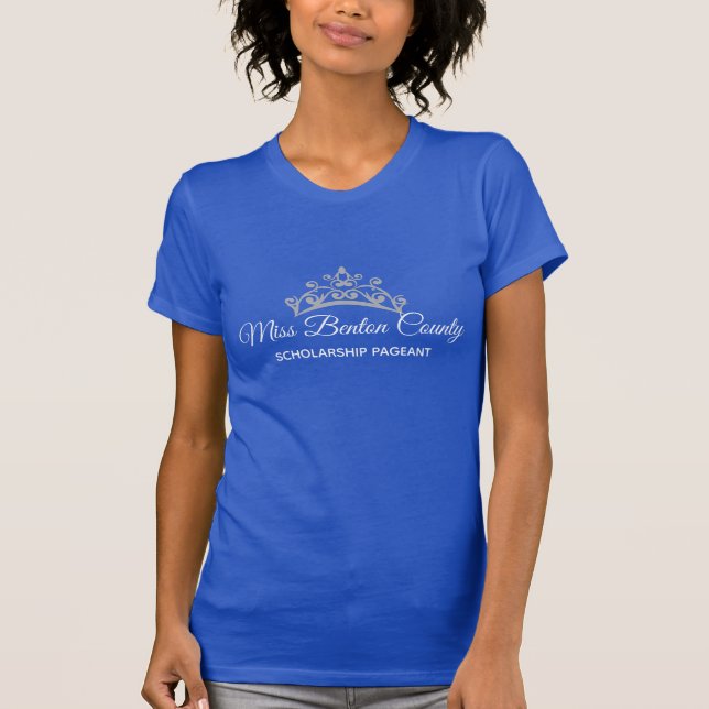 Miss America style Pageant Women's Top Custom Name (Front)