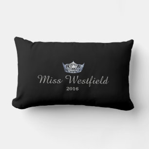 Miss America style Personalised Name Crown Pillow