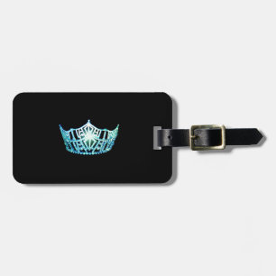 Miss America Turquoise Crown Luggage Tag