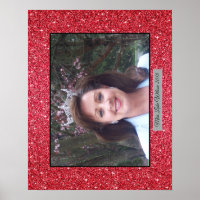 Miss America USA Custom Glitter Poster Portrait