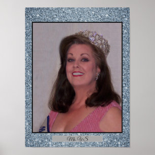 Miss America USA Glitter Personal Portrait Poster