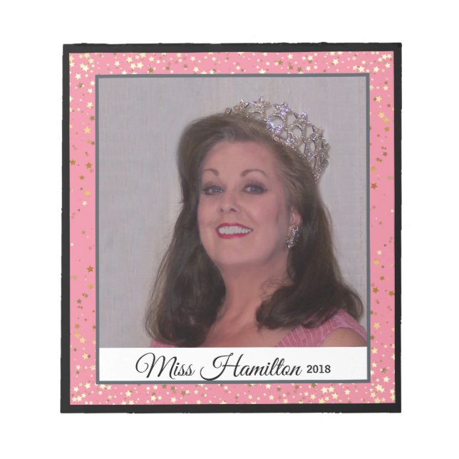 Miss America USA Rodeo Autograph Pad-Stardust Notepad (Front)