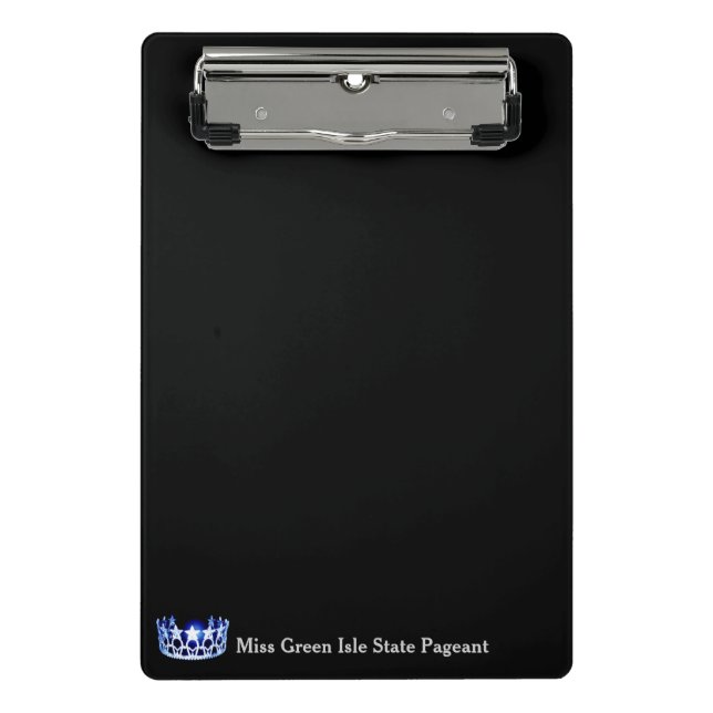 Miss America USA Style Crown Mini Clipboard (Front)