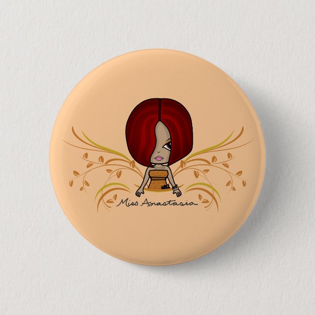 "Miss Anastasia" Button (Front)