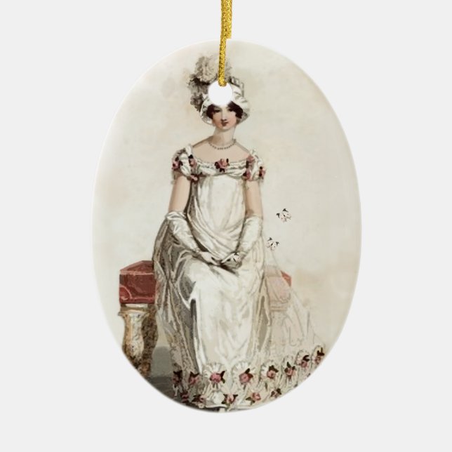 “Miss Bennet” Ceramic Tree Decoration (Front)