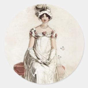“Miss Bennet” Classic Round Sticker