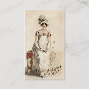 “Miss Bennet”  on cream Business Card