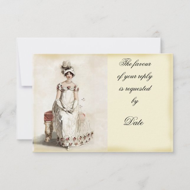 “Miss Bennet” RSVP Card (Front)