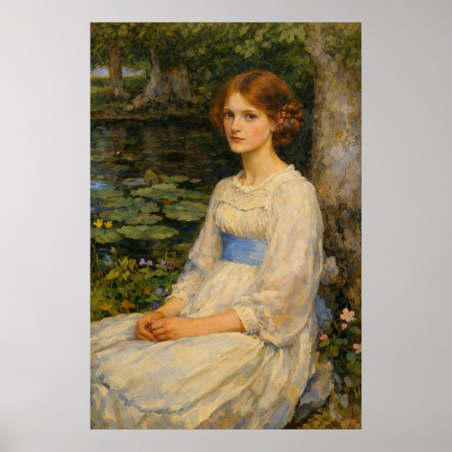 Miss Betty Pollock by John William Waterhouse Poster (Front)