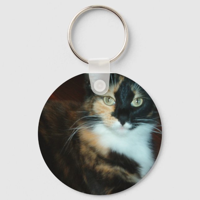 Miss Calico Kitty Key Ring (Front)