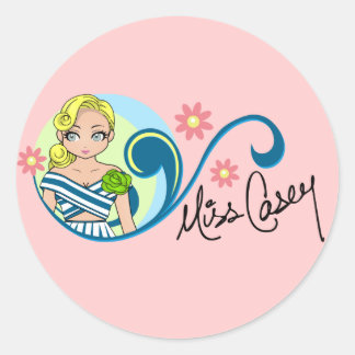 "Miss Casey" Stickers