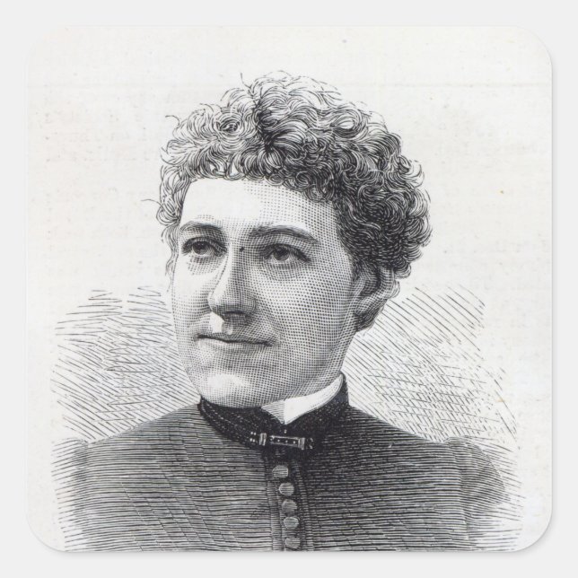 Miss Charlotte Robinson Square Sticker (Front)