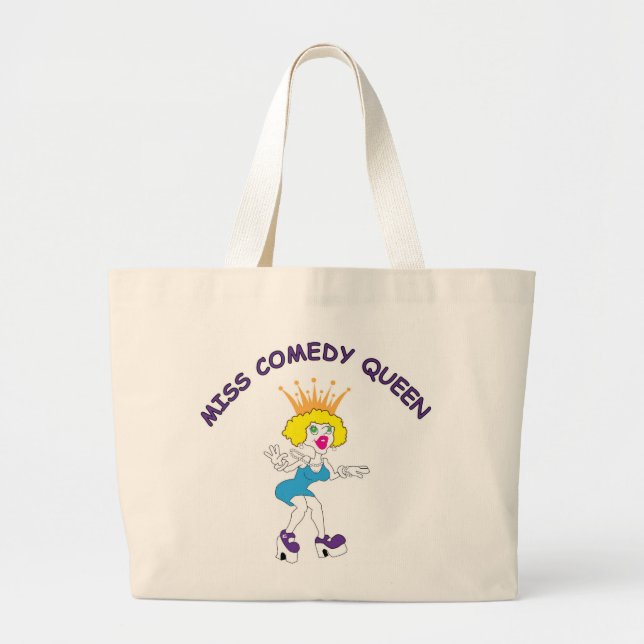 Miss Comedy Queen Jumbo Tote (Front)