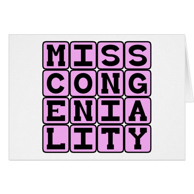 Miss Congeniality, Pageant Prize (Front Horizontal)