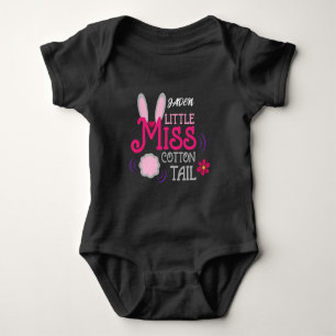 MISS COTTONTAIL BABY ONEISE WITH NAME. BABY BODYSUIT